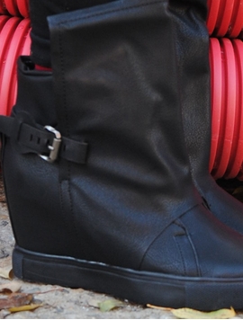 Botine Dama Cu Catarama Si Talpa Interioara Negre