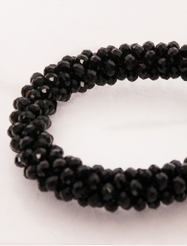 Bratara Impletita Din Margelute Neagra