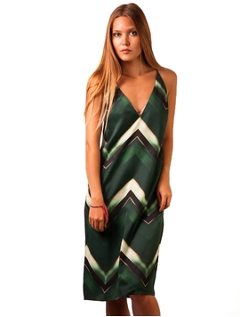 Rochie Cu Bretele Subtiri Verde