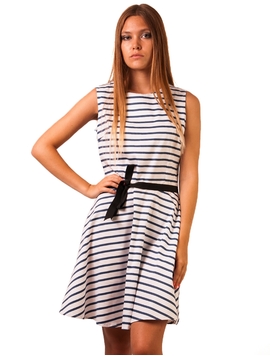 Rochie Dama Driftwood And Marble Alb Si Albastru