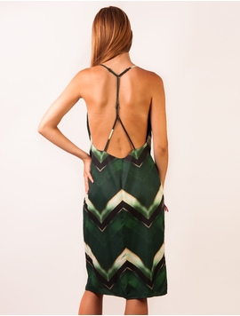 Rochie Cu Bretele Subtiri Verde