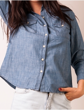 Camasa Dama Denim Albastra
