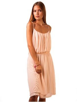 Rochie Elastica Din Voal Roz