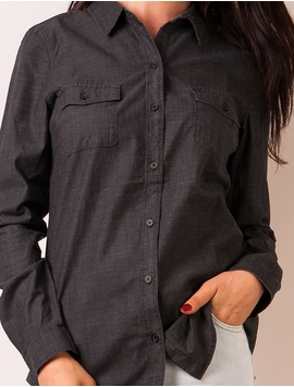 Camasa Dama Stil Denim Neagra