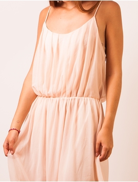 Rochie Elastica Din Voal Roz