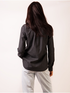 Camasa Dama Stil Denim Neagra