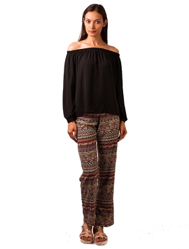 Pantaloni Dama Cu Imprimeu Colorat