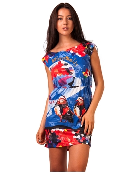 Rochie Dama Hippy Free Bird Albastra
