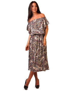 Rochie Dama Your Love Albastru Si Galben