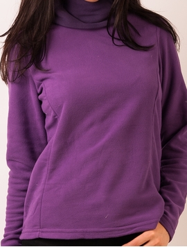 Bluza Dama Pufoasa Cu Guler Mov