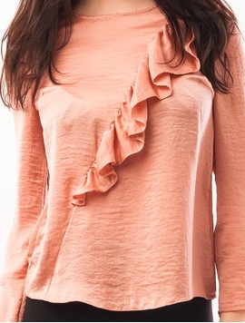 Bluza Dama Cu Volane Bej