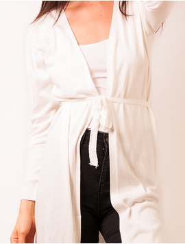 Cardigan Dama Cu Cordon Alb