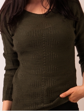 Pulover Dama Cu Model Kaki