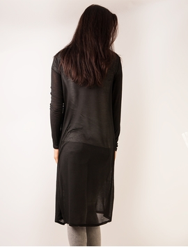 Cardigan Dama Lung Negru