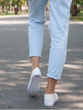 Espadrile Dama Cu Patratele Texturate Albe