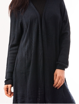Cardigan Dama Cu Despicaturi Bleumarin