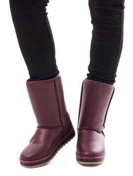 Cizme Dama In Stil UGG Imblanite Grena