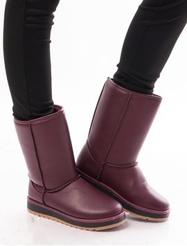 Cizme Dama In Stil UGG Imblanite Grena