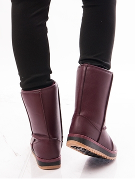 Cizme Dama In Stil UGG Imblanite Grena