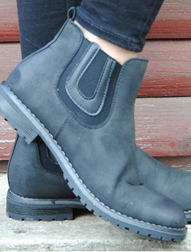 Ghete Dama Cu Elastic In Laterale Negre