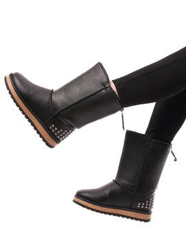 Cizme Dama In Stil UGG Cu Tinte Negre