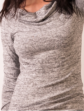 Bluza Dama Cu Guler Amplu Gri