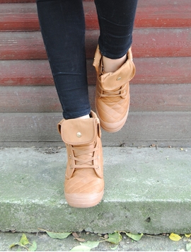 Botine Dama Cu Platforma Maro