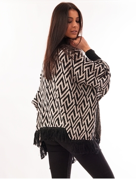 Cardigan Dama In Zig-Zag