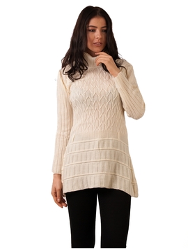 Pulover Dama Stil Rochita Crem