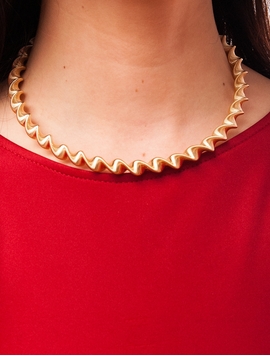 Colier Zig-Zag Auriu