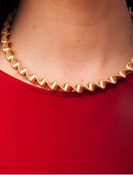 Colier Zig-Zag Auriu