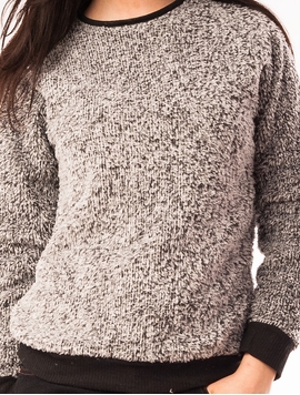 Bluza Dama Pufoasa Si Inspicata Gri