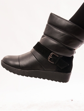Ghete Dama Imblanite Stil UGG Negre