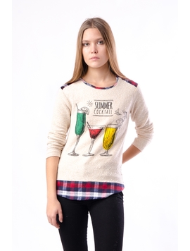 Bluza Dama Cu Imprimeu 
