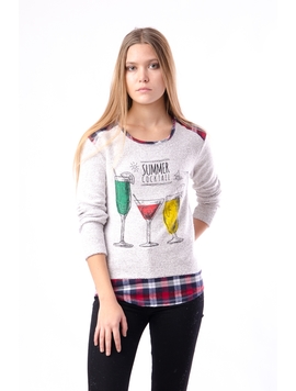 Bluza Dama Cu Imprimeu 