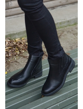 Ghete Dama Imblanite Cu Elastic Negre