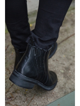 Ghete Dama Imblanite Cu Elastic Negre