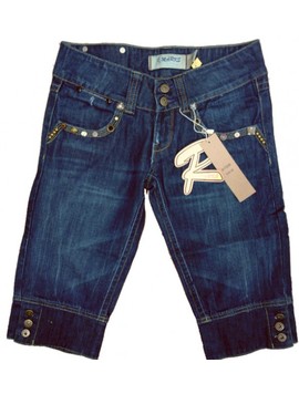 Pantalon din blug pana la genunchi