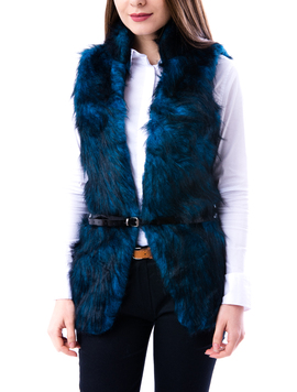 Veste Dama Din Blana FurryCat Albastru