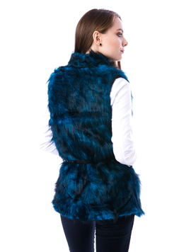 Veste Dama Din Blana FurryCat Albastru