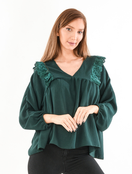 Bluza Voal Dama Vannesa Style Verde