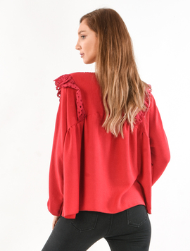 Bluza Voal Dama Vannesa Style Grena