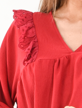 Bluza Voal Dama Vannesa Style Grena