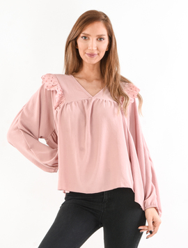 Bluza Voal Dama Vannesa Style Roz