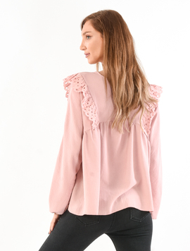 Bluza Voal Dama Vannesa Style Roz