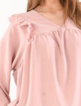 Bluza Voal Dama Vannesa Style Roz