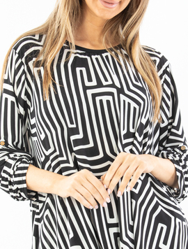 Bluza Dama Sandy Negru Alb