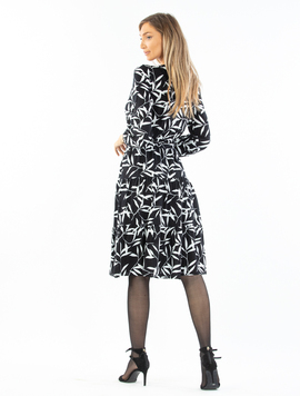 Rochie Dama Zaviera Negru Alb