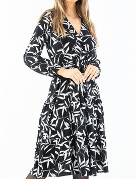 Rochie Dama Zaviera Negru Alb