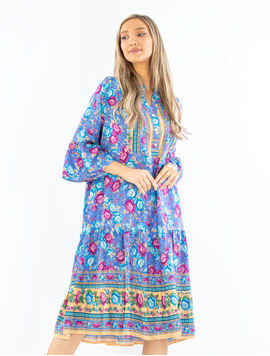 Rochie Dama ElviraStyle Albastru cu Mov